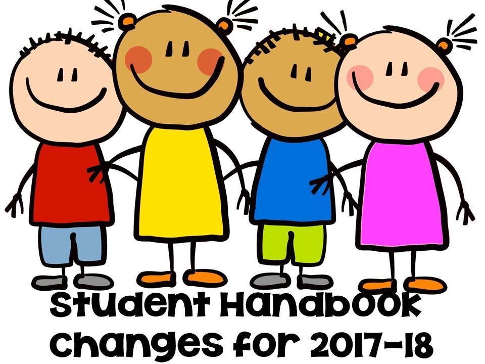 Changes to the student handbook